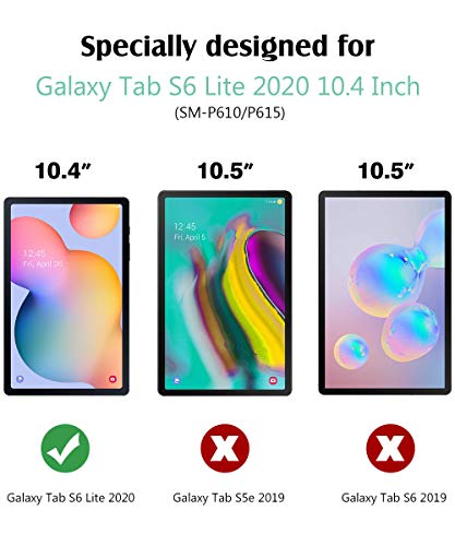 TiMOVO Funda Compatible con All-New Samsung Galaxy Tab S6 Lite 10.4 Inch 2020 (SM-P610/P615), Estuche Protector Delgado Adsorción Magnética de Stylus Lápiz con Auto Estela/Sueño, Ejército Verde