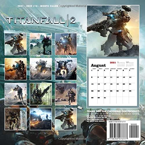 Titanfall 2: OFFICIAL 2022 Calendar - Video Game calendar 2022 - Titanfall 2 -18 monthly 2022-2023 Calendar - Planner Gifts for boys girls kids and ... games Kalendar Calendario Calendrier). 3