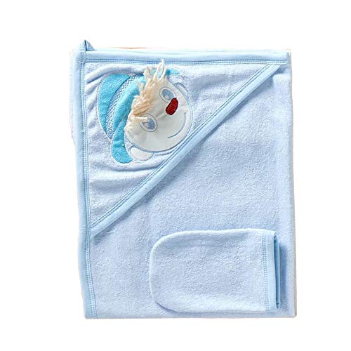 Toalla con capucha con pelo de algodón – Incluye 1 gratis Manopla – con süßem Diseño para bebés y niños pequeños, Stark muy absorbente toalla con capucha para bebés y niños