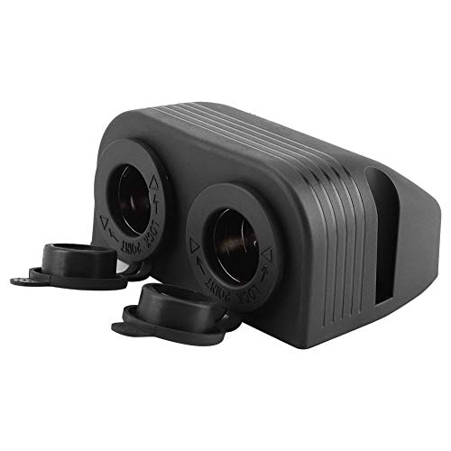 Toma de corriente de montaje en superficie, encendedor de automóvil de doble puerto Toma de encendedor de montaje en superficie 12V-24V Moto ZY