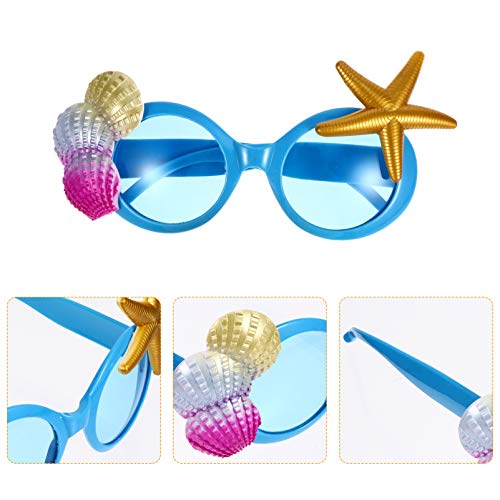 Tomaibaby 5 Piezas Hawaiano Tropical Gafas Luau Tropical para Fiesta Gafas Hawaianas con Temática Hawaiana Accesorios para Cabina de Fotos de Playa para Adultos (Color Mixto)