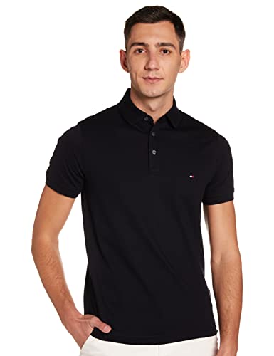 Tommy Hilfiger 1985 Slim Polo, Camiseta para Hombre, Azul (Desert Sky), XXL