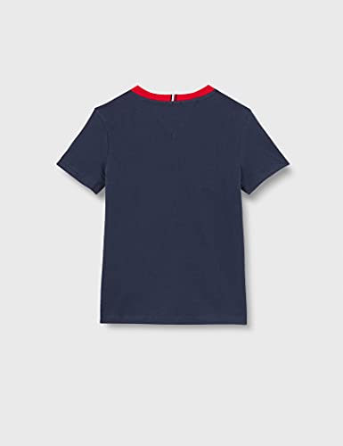 Tommy Hilfiger Camiseta Essential Colorblock S/S, Twilight Navy, 10 Años para Niños