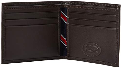 Tommy Hilfiger Eton Mini CC Wallet, Cartera para Hombre, Brown, OS