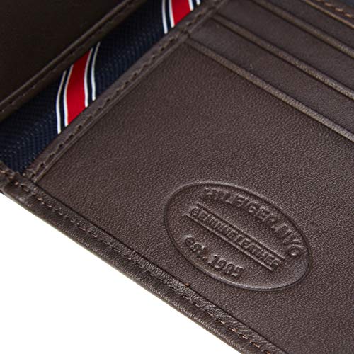 Tommy Hilfiger Eton Mini CC Wallet, Cartera para Hombre, Brown, OS