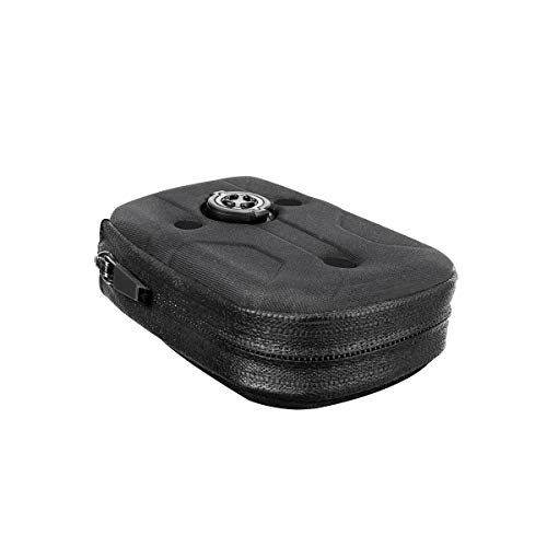TOPEAK RoadBox, EVA Foam Pouch for Road Bike Tube up to 700x25C, w/Integrated Ninja QuickClick Mount Porta-Botellas Ciclismo, Adultos Unisex, Negro (Negro), 105 x 70 x 35 mm