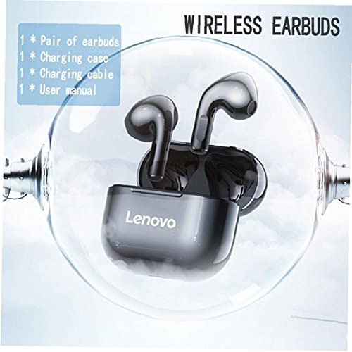TOPofly Auriculares inalámbricos, Auriculares para el TWS Lenovo LP40 Larga Espera Bluetooth Auricular para Juegos para los Entrenamientos Operando