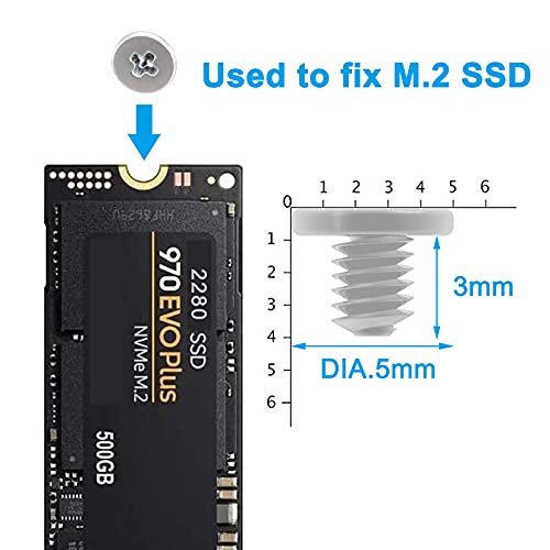 Tornillos M.2 SSD para laptop y Nvme m.2 ssd, 11 piezas