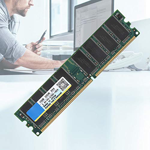 Tosuny Memoria de Escritorio 1G, 1GB 333MHZ 2.5V 184Pin DDR PC-2700 Memoria de computadora de Escritorio RAM Compatible para Intel y para Placas Base AMD