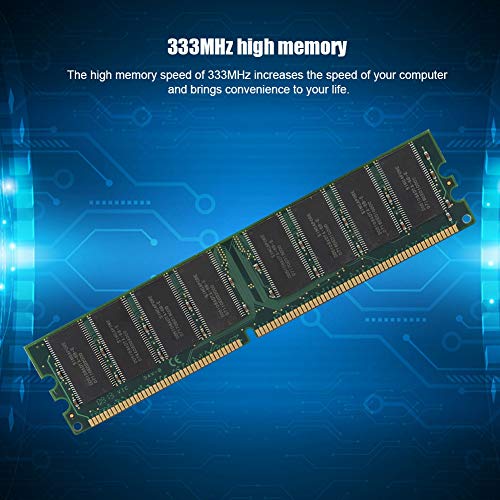 Tosuny Memoria de Escritorio 1G, 1GB 333MHZ 2.5V 184Pin DDR PC-2700 Memoria de computadora de Escritorio RAM Compatible para Intel y para Placas Base AMD