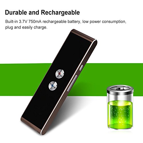 Tosuny Traductor Inteligente de Voz, Traductor Digital de Idiomas Portátil Bidireccional en Tiempo Real Más de 30 Idiomas para Reunión,Aprendizaje, Viaje, Negocios, Traducción Precisa