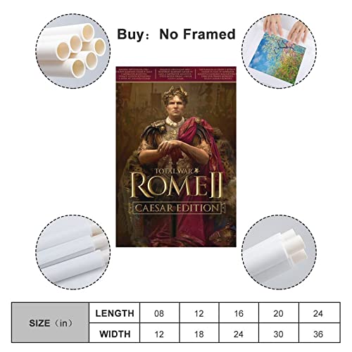 Total War Rome 2 - Póster decorativo para pared, diseño de Roma de la guerra de Roma (40 x 60 cm)