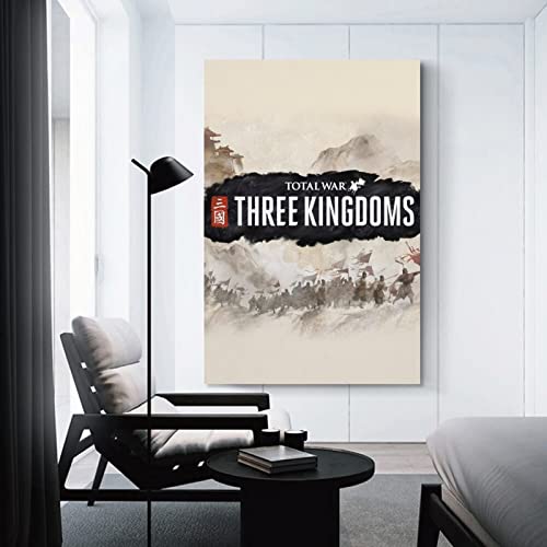 Total War Three Kingdoms - Póster decorativo para pared, diseño de tres reinos (20 x 30 cm)