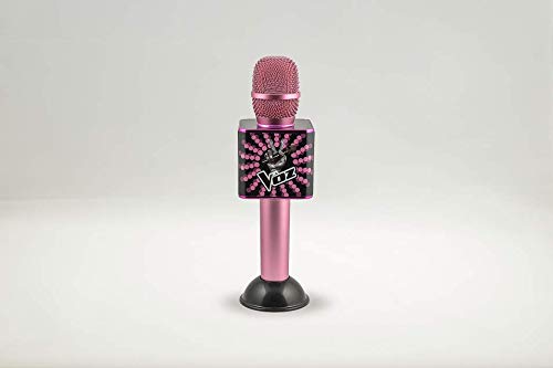 Toy Lab Micrófono Karaoke Oficial La Voz Rosa y Negro, color (SD007)