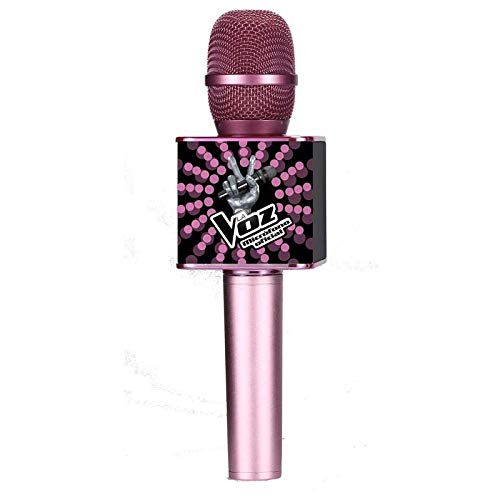 Toy Lab Micrófono Karaoke Oficial La Voz Rosa y Negro, color (SD007)