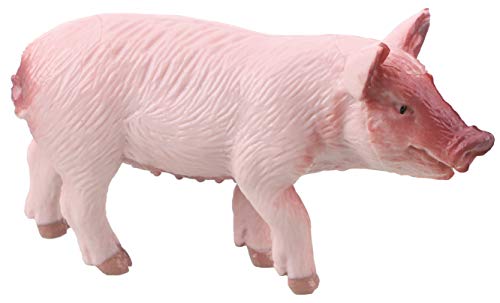 TOYLAND® Pack de 8 Figuras de Animales de Cerdos y lechones Blancos Grandes a Escala 1:32 - The Farm Collection - Figuras de Animales coleccionables