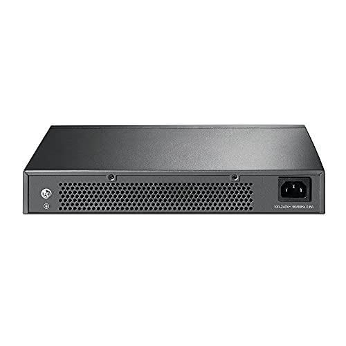 TP-Link 24 Puertos Gigabit Switch | Ethernet Switch No Gestionable | Puertos blindados | Carcasa Metálica | Desktop |Sin ventilador (TL-SG1024D) Gris