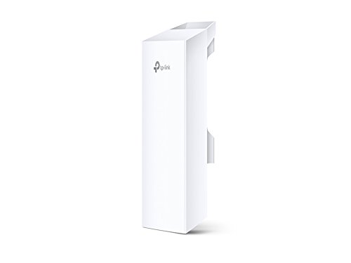 TP-Link CPE210 - CPE de Exterior de 9dBi en 2.4GHz a 300Mbps, 5km+ Punto a Punto Transmisión Inalámbrica, PoE de Suministro Eléctrico y PoE Adaptador Incluido