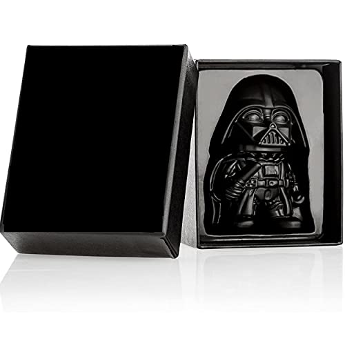 TPLF Star Wars - Molinillo de hierbas Darth Vader de 5 cm, 3 piezas, con recipiente de almacenamiento para especias - Caja de regalo, triturador de 3 partes, original molinillo de fantasía