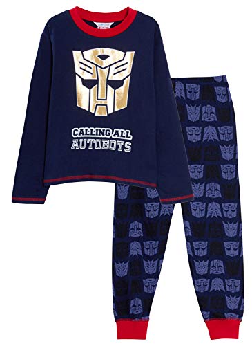 TRANSFORMERS Juego de pijama para niños Optimus Prime de longitud completa