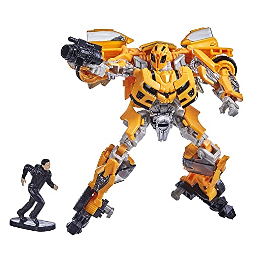 Transformers Studio Series 74 Deluxe Class The Rache Bumblebee & Sam Witwicky Figuritas a Partir de 8 años, 11 cm