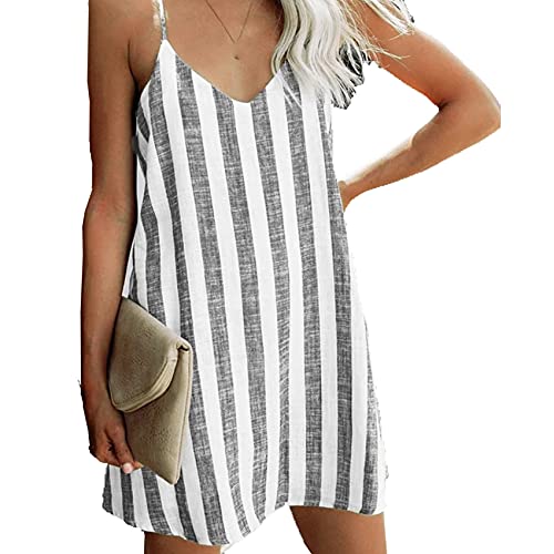 Transfronterizo 2021 Modelos Calientes Europeos Y Americanos Ebay Amazon Wish Fashion Sexy Vestido De Tirantes A Rayas Ropa De Mujer