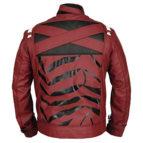 Travis Strikes Again Bizarre Jelly No More Heroes Elegante Casual Wear Chaqueta de cuero real