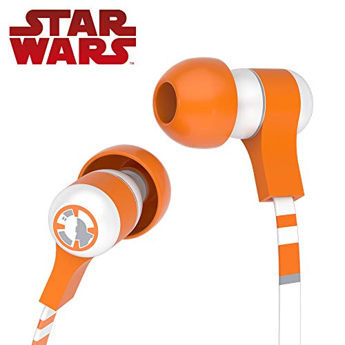 Tribe Star Wars - Auriculares in-ear con cable y micrófono I In-Ear estéreo para para Iphone, Android, Movil, PS4, XBOX, PC, Computador - diseño BB8
