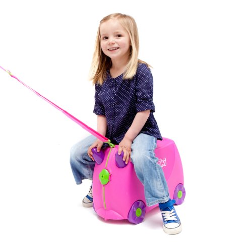 Trunki Maleta niña correpasillos y equipaje de mano infantil: Trixie (Rosa)