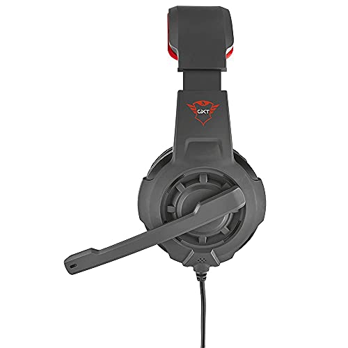 Trust Gaming Cascos Gaming GXT 310 Radius Auriculares Gamer con Micrófono y Diadema Ajustables, Cable de 1 m, para PS4, PS5, PC, Nintendo Switch, Xbox One, Xbox Series X - Negro