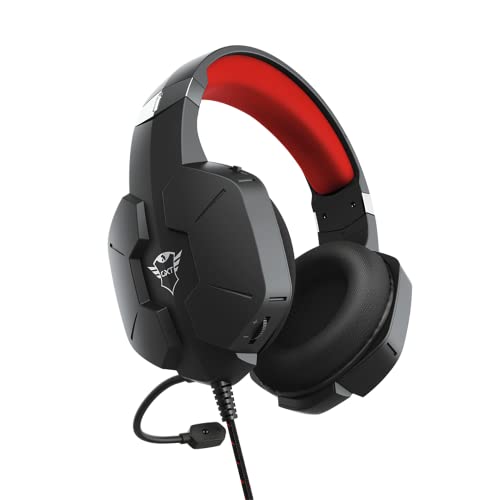 Trust Gaming Cascos Gaming para PC, Playstation & Xbox GXT 323 Carus - Auriculares Gamer con Micrófono Flexible, para PC, PS4, PS5, Xbox Series X (S), Xbox One (X) - Negro