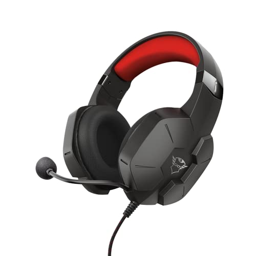 Trust Gaming Cascos Gaming para PC, Playstation & Xbox GXT 323 Carus - Auriculares Gamer con Micrófono Flexible, para PC, PS4, PS5, Xbox Series X (S), Xbox One (X) - Negro
