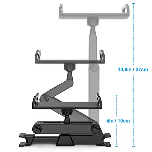 Tryone Soporte Tablet Coche, Soporte Coche Reposacabezas - Soporte Extensible para Tablet Móvil iPad/Samsung Galaxy Tabs/Amazon Kindle Fire HD/Nintendo Switch/Otros Dispositivos de 11.9-26.7cm