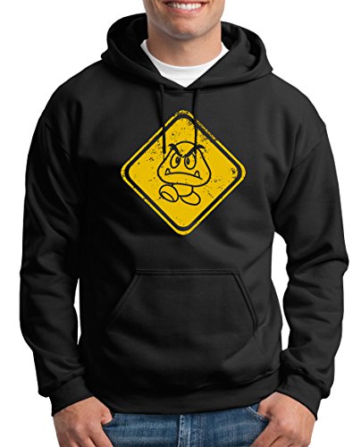 TShirt-People Beware Gomba - Sudadera con Capucha para Hombre Negro XXXL