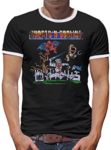 TShirt-People Ghost N Goblins Arcade Gamer - Camiseta para hombre Negro XXXL