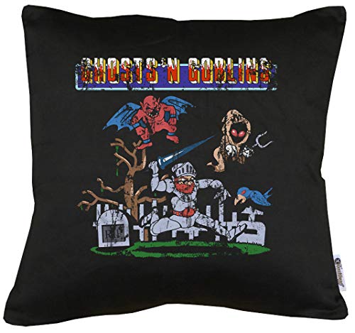 TShirt-People Ghost N Goblins Arcade Gamer - Cojín con relleno (40 x 40 cm)