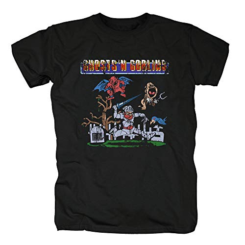 TSP Ghost N Goblins Arcade Gamer Camiseta para Hombre XL Negro