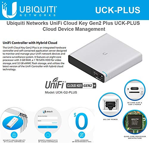 Ubiquiti UCK-G2-PLUS Networks UniFi Cloud, 12.95 W