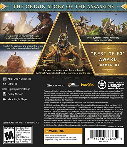 Ubisoft Assassins Creed Origins - Xbox One Standard Edition