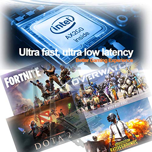 Ubit Tarjeta WiFi 6 para PC | Tarjeta Inalámbrica PCIe WiFi | hasta 3000Mbps con BT 5.1 | Chip Intel AX200, MU-MIMO,OFDMA,Latencia Ultrabaja | Adaptador Tarjeta PCI-E de Doble Banda 802.11AX