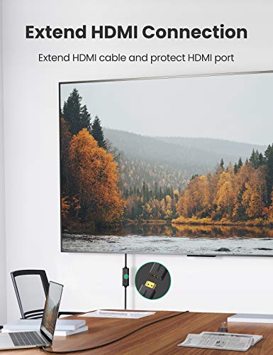 UGREEN Cable Alargador HDMI, Prolongador HDMI Macho a Hembra de Alta Velocidad con Ethernet 4K@60Hz 3D para Reproductores BLU-Ray, Smart TV, Chromecast, Xbox 360, PS3, PS4(0.5 Metros)