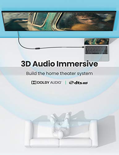 UGREEN Cable Alargador HDMI, Prolongador HDMI Macho a Hembra de Alta Velocidad con Ethernet 4K@60Hz 3D para Reproductores BLU-Ray, Smart TV, Chromecast, Xbox 360, PS3, PS4(0.5 Metros)