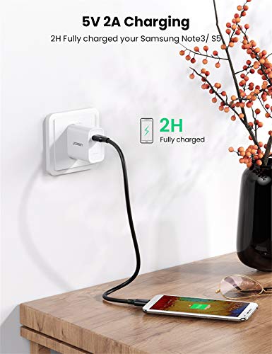 UGREEN Cable USB Micro B para Disco Duro Externo, Cable USB 3.0 Micro B 5Gbps Compatible con Galaxy Note 3/S5, Disco Duro Toshiba Canvio Basic, Seagate Backup, Maxtor M3, WD My Passport, (1 Metro)