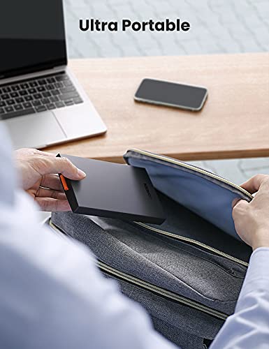 UGREEN Carcasa Disco Duro 2,5", Caja Disco Duro 2,5 USB 3.0 con UASP, Carcasa SSD para HDD SATA I/II/III 7mm 9,5mm, 10 TB MAX, Caja Disco Duro Externa Compatible PC PS5 PS4 Xbox X/S, con Cable USB 3.0