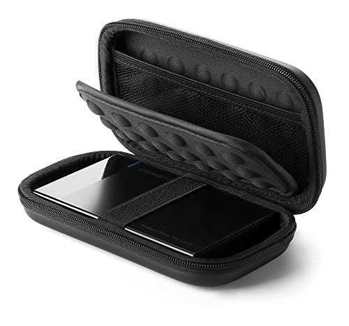UGREEN Funda para Disco Duro Externo 2.5", Estuche Rígida con Doble Capa Acolchada EVA Compatible con Toshiba, WD My Passport, Seagate, Maxtor, 2.5" HDD/SSD, Powerbank Pendrives,Tarjetas SD, USB Cable