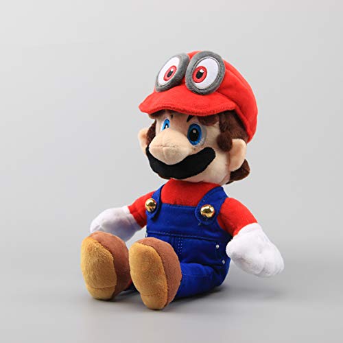 uiuoutoy Super Mario Odyssey Cappy Mario Peluche Peluche Rojo Suave Muñeca Niños Regalo