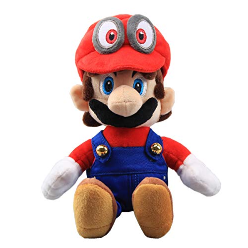 uiuoutoy Super Mario Odyssey Cappy Mario Peluche Peluche Rojo Suave Muñeca Niños Regalo