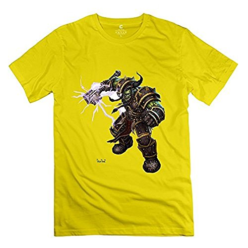 Ula Hedy Men's Thrall Warcraft 3 T Shirt Yellow