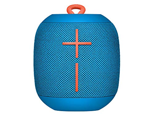 Ultimate Ears Wonderboom Altavoz Portátil Inalámbrico Bluetooth, Sonido Envolvente de 360°, Impermeable, Conexión de 2 Altavoces para Sonido Potente, Batería de 10 h, color Azul