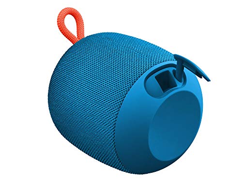 Ultimate Ears Wonderboom Altavoz Portátil Inalámbrico Bluetooth, Sonido Envolvente de 360°, Impermeable, Conexión de 2 Altavoces para Sonido Potente, Batería de 10 h, color Azul